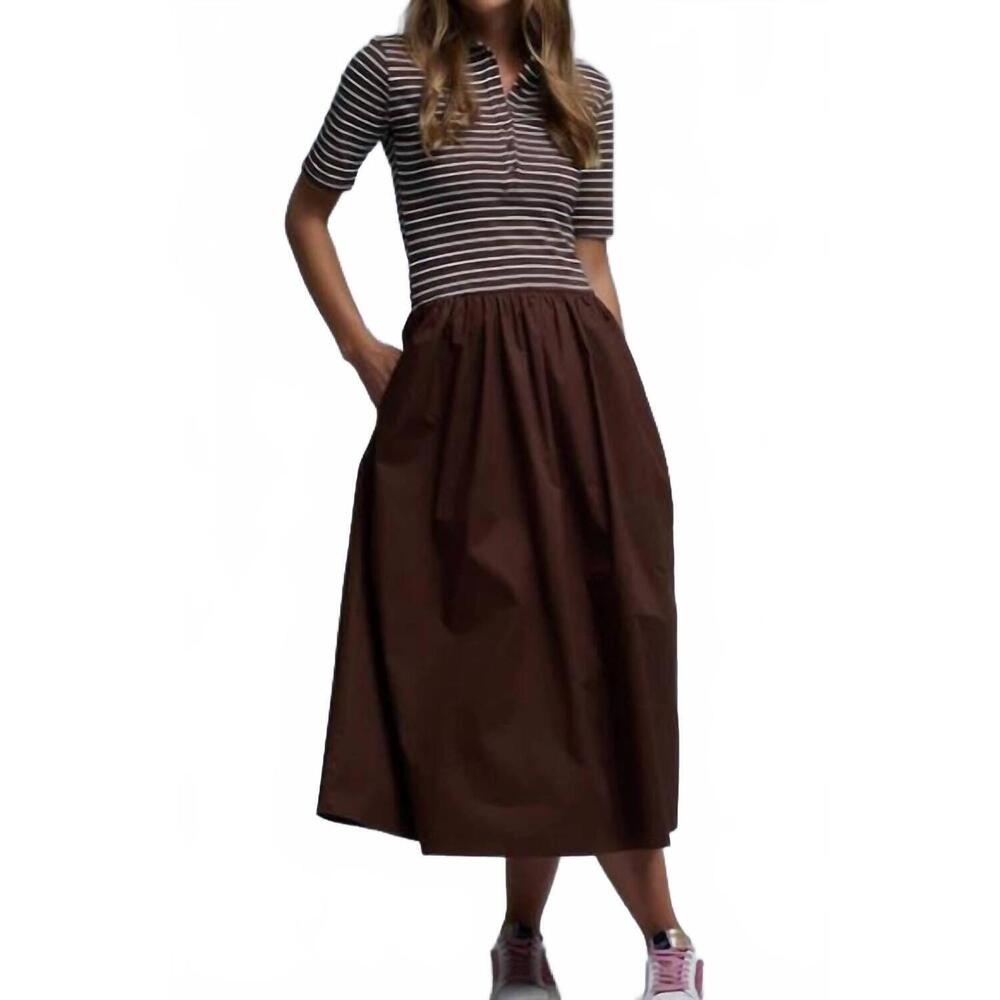 NEW Q2 patty midi dress in brown
